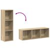vidaXL Book Cabinet/TV Cabinet Sonoma Oak 36x30x114 cm Engineered Wood