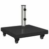 vidaXL Parasol Base 30kg Black Granite Square