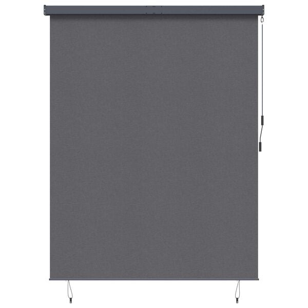 vidaXL Roller Blind Anthracite 200 x 250 cm Fabric and Aluminum