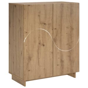 vidaXL Shoe Cabinet 73 x 38 x 87.5 cm Engineered Wood Artisan Oak