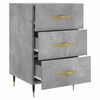 vidaXL Bedside Cabinet Concrete Grey 40x40x66 cm Engineered Wood