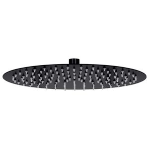vidaXL Rain Shower Head Stainless Steel 30 cm Round Black