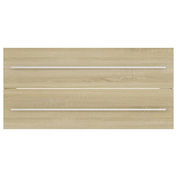 vidaXL Sink Cabinet Sonoma Oak 100x38.5x48 cm Engineered Wood