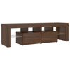 vidaXL TV Cabinet with LED Lights Brown Oak 140x36.5x40 cm