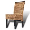 vidaXL Dining Chairs 4 pcs Abaca and Solid Mango Wood