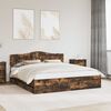 vidaXL Bed Frame with Drawer Smoked Oak 180 x 200 cm Engineer Wood