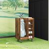 vidaXL Golf Cabinet with Wheel Plain Old Wood 65 x 45 x 98 cm