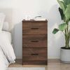 vidaXL Bedside Cabinet Brown oak 38 x 38 x 66 cm Engineered wood