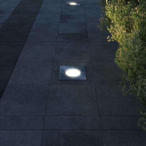 vidaXL Outdoor Ground Lights 3 pcs Square