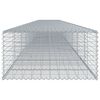 vidaXL Gabion Basket with Cover 1100x100x50 cm Galvanised Iron