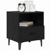 vidaXL Bedside Cabinet Black oak 40 x 35 x 47.5 cm Engineered wood