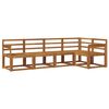 vidaXL Outdoor Sofa Set 5 pcs Natural