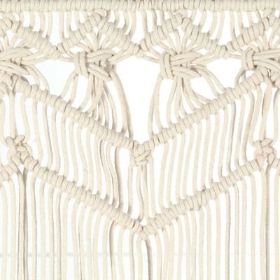 vidaXL Macrame Curtain 140x240 cm Cotton