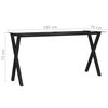 vidaXL Dining Table Leg X-Frame 160x70x72 cm