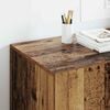 vidaXL Desk with Shelf Old Wood 140 x 50 x 75 cm Engineered Wood