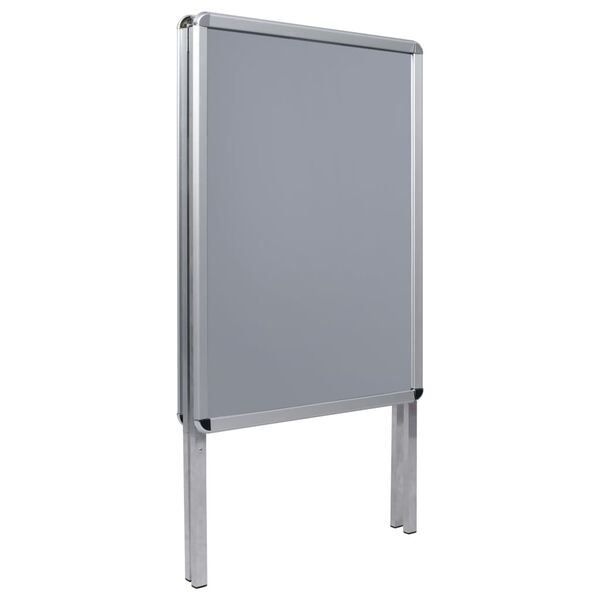 vidaXL A1 Customer Stopper Poster Stand Aluminium