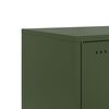 vidaXL Bedside Cabinet Olive Green 36x39x43.5 cm Steel