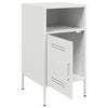vidaXL Bedside Cabinets 2 pcs White 36x39x68 cm Steel