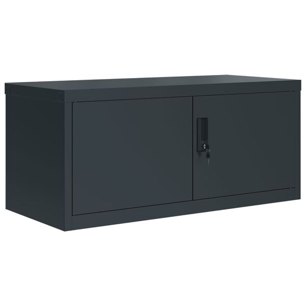 vidaXL File Cabinet Anthracite 90x40x145 cm Steel