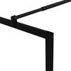 vidaXL Walk-in Shower Wall with Tempered Glass Black 90x195 cm