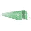 vidaXL Greenhouse with Steel Frame Green 40 m&sup2; 20x2x2 m