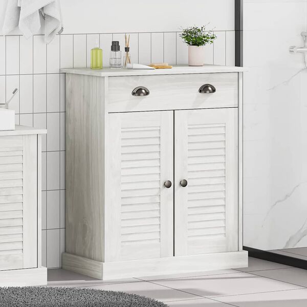 vidaXL Bathroom Cabinet VIGO White and Antique White 68 x 34 x 80 cm