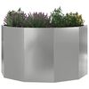 vidaXL Planter Silver 90 x 90 x 50 cm Galvanised Steel