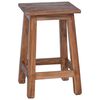 vidaXL Stool Natural 30 x 30 x 47 cm Mahogany Wood