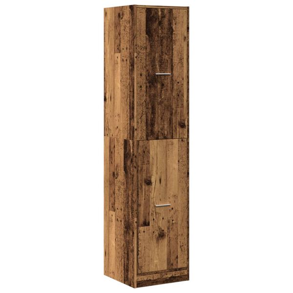 vidaXL Apothecary Cabinet Old Wood 40x41x174.5 cm Engineered Wood
