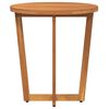 vidaXL Garden Side Table Round Ø55x60 cm Solid Wood Acacia