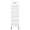 vidaXL Shoe Cabinet High Gloss White 30x35x105 cm Engineered Wood