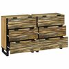 vidaXL Sideboard Set 2 pcs Natural 60 x 33.5 x 75 cm Solid Mango Wood