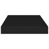 vidaXL Floating Wall Shelves 2 pcs Black 40x23x3.8 cm MDF