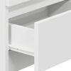 vidaXL Bedside Cabinet with 2 Drawers White 40x33x60 cm
