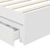 vidaXL Storage Bed with Headboard White 75 x 190 cm Engineered Wood