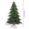 vidaXL Artificial Hinged Christmas Tree with 300 LEDs 180 cm PVC