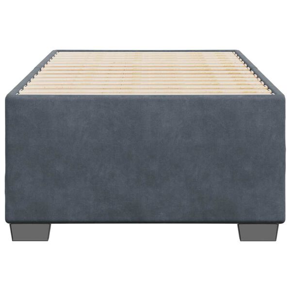 vidaXL Bed Frame without Mattress Dark Grey&nbsp;Single&nbsp;Velvet