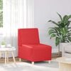 vidaXL Modular Sofa Unit Armless Red 55 x 74 x 82 cm Faux Leather