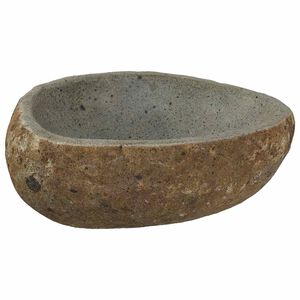 vidaXL Riverstone basin Light Grey (30-37) x (25-30) x 12 cm