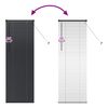vidaXL Venetian Blinds Height Adjustable Black 175 x 65 cm Aluminium