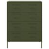 vidaXL Sideboard Olive Green 68x39x89 cm Steel