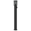 vidaXL Outdoor Floor Lamp with Outlet Black 110cm Stainless Steel