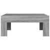 vidaXL Coffee Table with Infinity LED Grey Sonoma 70x50x30 cm