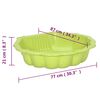 vidaXL Sandpits 2 pcs Green 77x87x21cm Plastic