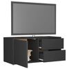 vidaXL TV Cabinet Grey 80x34x36 cm Engineered Wood
