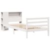 vidaXL Bookcase Bed without Mattress White 100x200 cm Solid Wood Pine