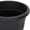 vidaXL Plant Pots 6 pcs Black &Oslash; 22 x 18 cm Plastic