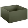 vidaXL Garden Planter Olive Green 60 x 60 x 30 cm Cold-rolled Steel