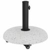 vidaXL Parasol Base White and Black 45 x 45 x 40 cm Concrete and Metal