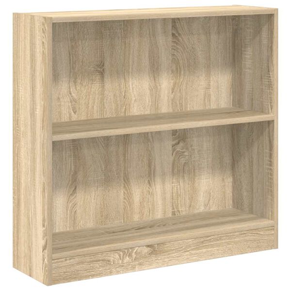 vidaXL Bookshelf Sonoma Oak 80x24x75 cm Engineered Wood